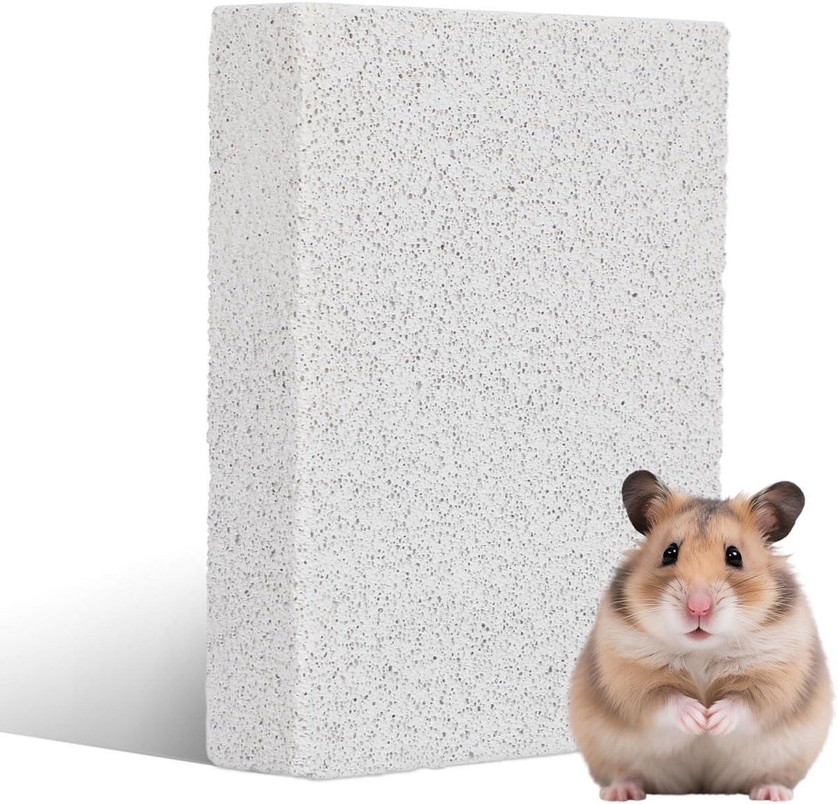 Natuurlijke lavasteen klauwslijpplank voor konijnen en kleine dieren