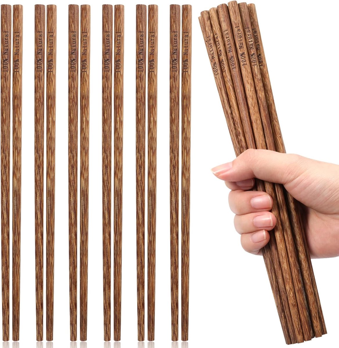 Eetstokjes met e print, geen verf, Japanse Chinese chop sticks 22 cm