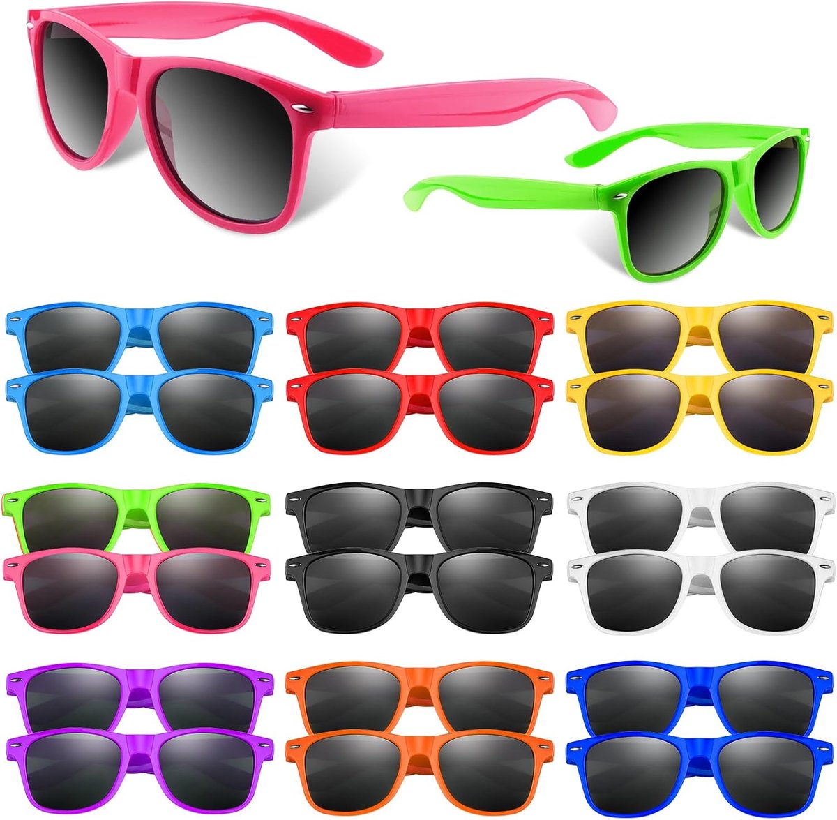 Party Zonnebril Bulk 20 Packs voor Bruiloft Strand Zomer Zwembad