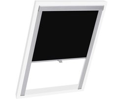 Verduisterend Rolgordijn - Dakraamgordijn Gordijnstof - Kamerdonker Maken - Warmte-isolerend - Velux C04 - Zwart