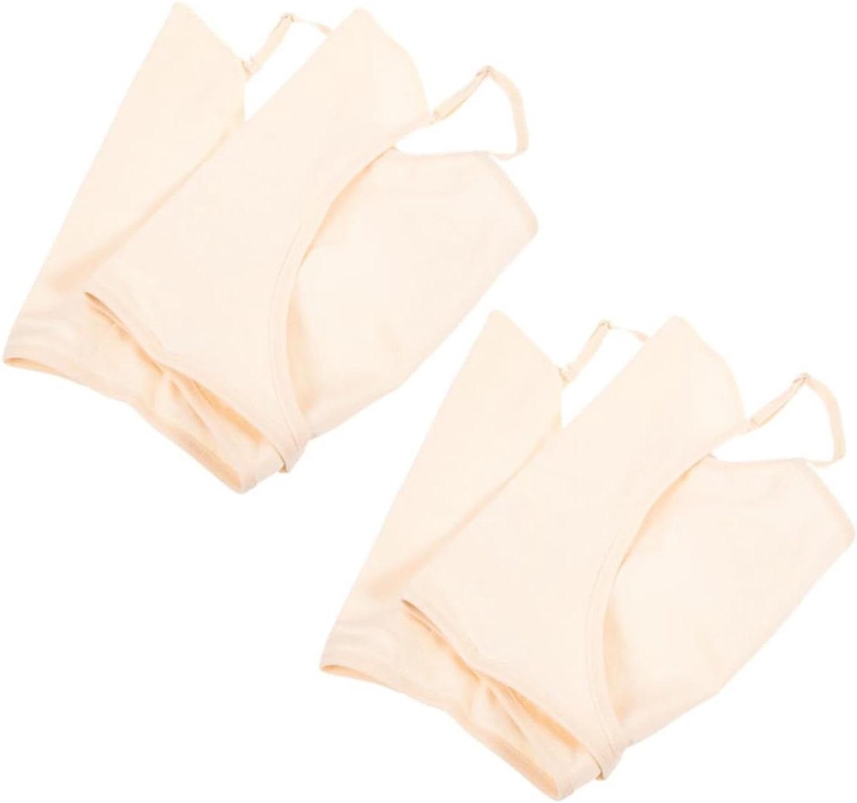Onderarm Zweet Vest - Zweetabsorberend Vest - Kleding Beschermen - Herbruikbaar en Wasbaar - 44 x 28 cm - Beige