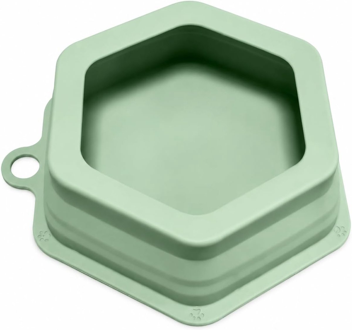 Bobypet - Opvouwbare Hondenvoerbak & Drinkbak voor Onderweg - Lekvrije Siliconen Hondenbak met Karabijnhaak - Draagbaar & Compact voor Wandelen, Reizen & Camping - Groen