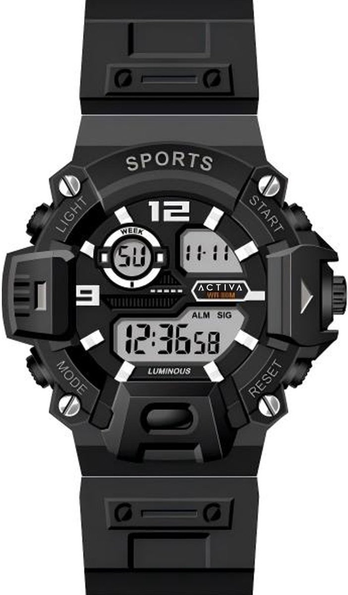 Activa Digital ACW532-001 Dames Digital Horloge - 42 mm