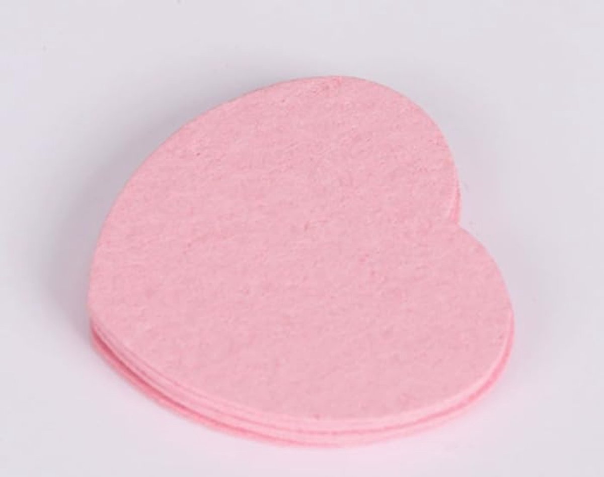 60 stuks gecomprimeerde gezichtssponzen, make-up-remover, hart, roze | Cellulose-make-upsponzen, perfect voor gezichtsspa, peeling, make-up verwijderen
