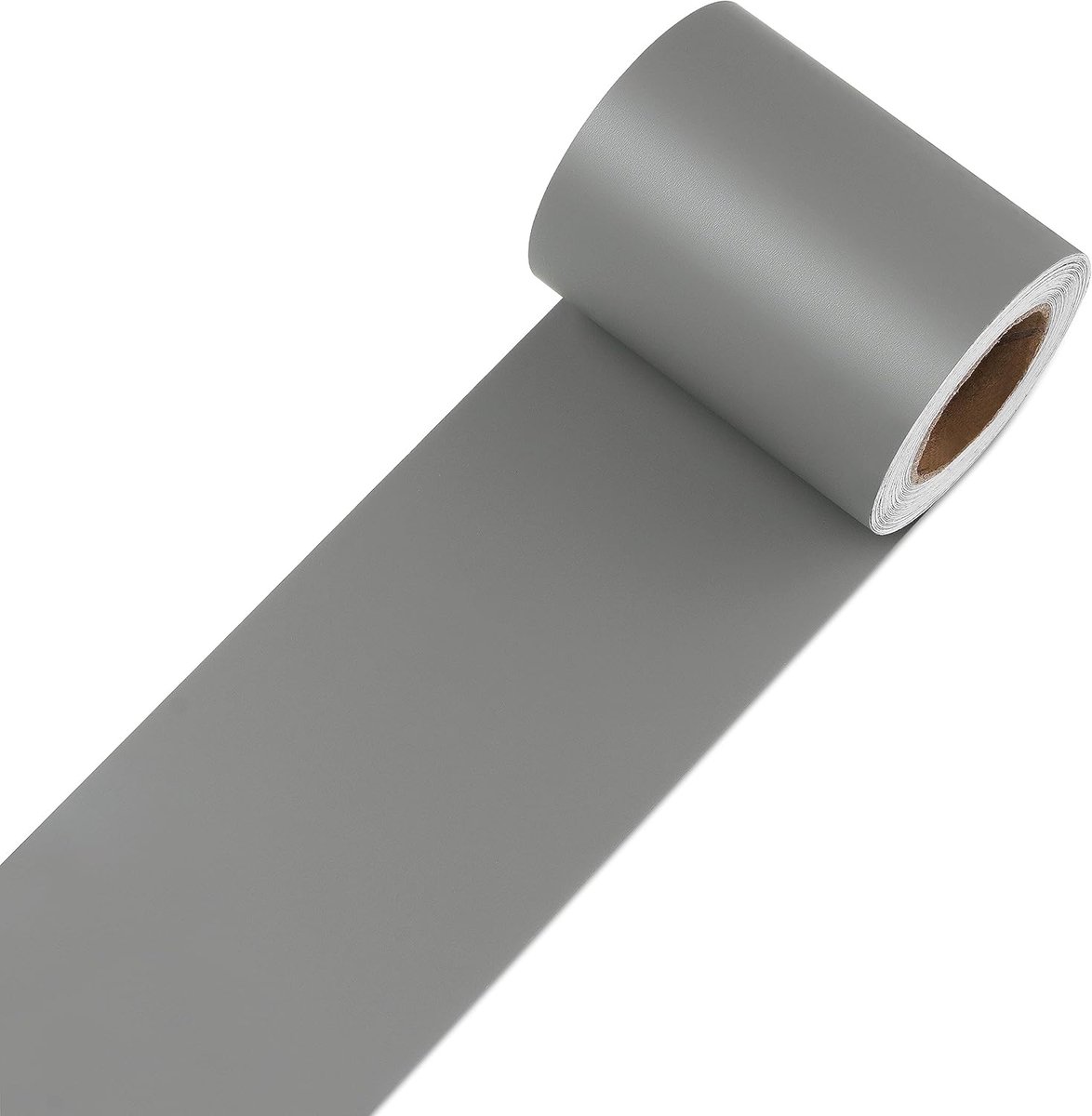 Grijze wandrand, zelfklevend, waterdicht, 7,6 x 1500 cm, wanddecoratie, waterdicht, van pvc, afneembare plint, zelfklevend, voor meubels, decoratie voor keuken, badkamer