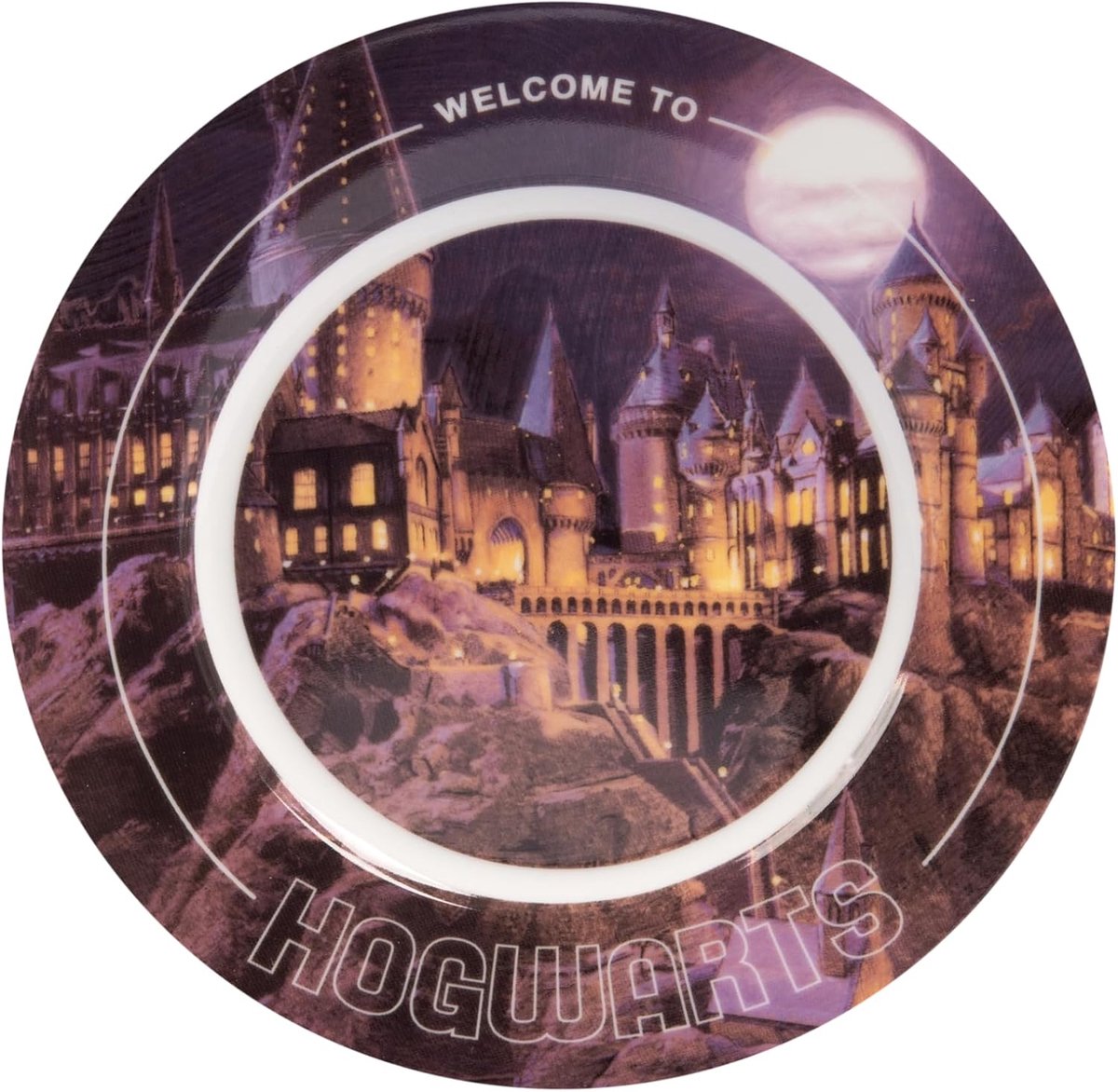 Labels Harry Potter ontbijtset voor kinderen, met Hogwarts motief, porseleinen serviesset, 3-delig met bord, kom en kop, vaatwasmachinebestendig en magnetronbestendig