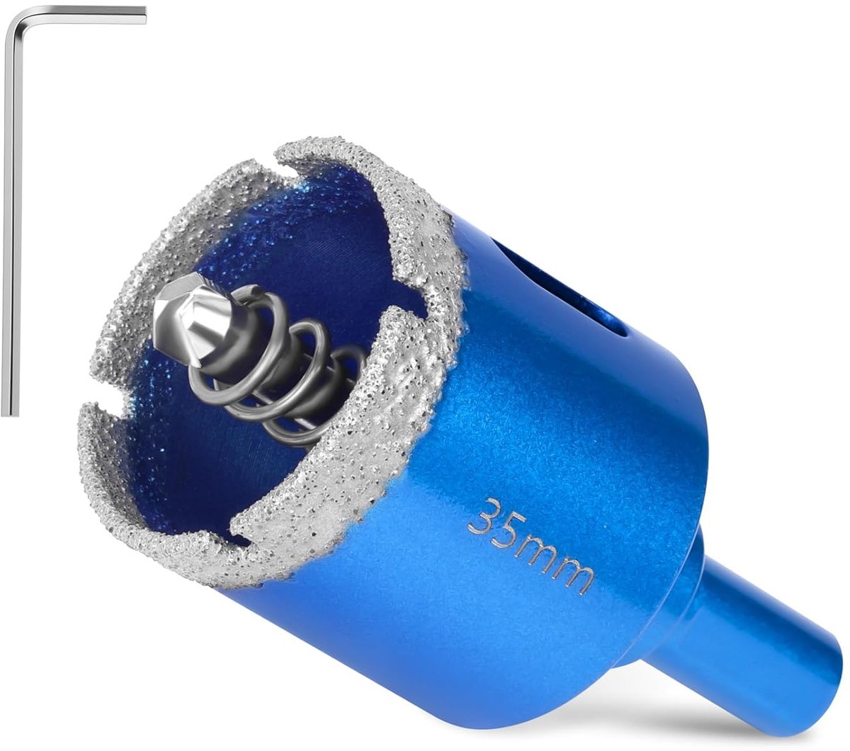 Diamant doorslijpschijf 35 mm met centraal boor, diamant, voor het snijden van glas, tegels, porselein, keramiek, marmer