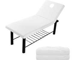 2 stuks massagestoelbekleding: elastische massage-ligstoelset massagebed bedlaken oplegger voor massagestoel, universele massagestoel overtrek voor schoonheidssalon SPA tattoo hotels 75 x 190 x 10 cm