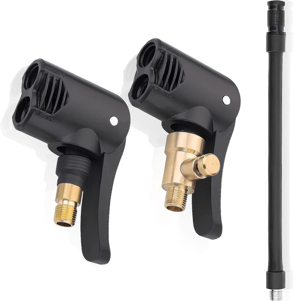 2 Stuks Tire Inflator Chuck, Tire Pump Adapter, Tyre Valve Air Pump Clip, Car Air Pump Thread Nozzle, voor Auto's, Fietsen, Motorfietsen, Bandenpompen