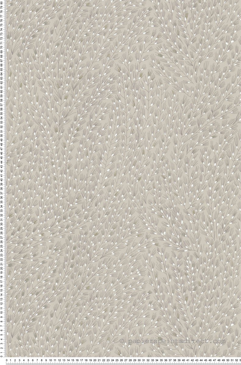 Lutèce – 51250608 – Vliesbehang – Naturel / Wit / Grijs / Groen