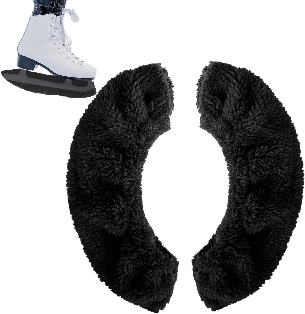 Schaatsbeschermers - Schoenhoezen Schaatsen - Bescherming Schaatsen - Absorbeert Vocht - 16.1 cm - Zwart