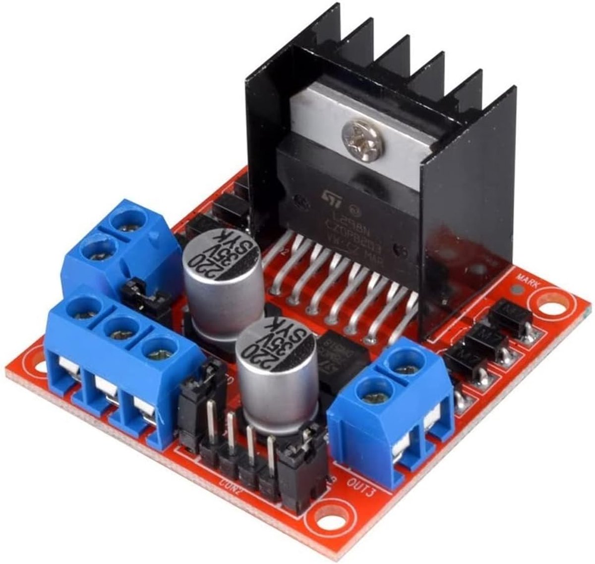 SnelShoppen - Mini Stepper Motor Aanstuur Controller Bord Module L298N Dual H Bridge DC Stepper voor Arduino Slimme Auto Robot