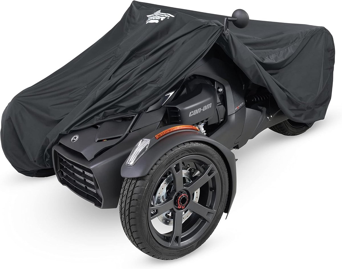 SnelShoppen - UltraGard Can-Am Ryker Volledige Motorhoes - Waterbestendig, Voorruitbescherming, Uitbreidbare Tas, Reflecterend, Zwart, 4-374 Ryker 600