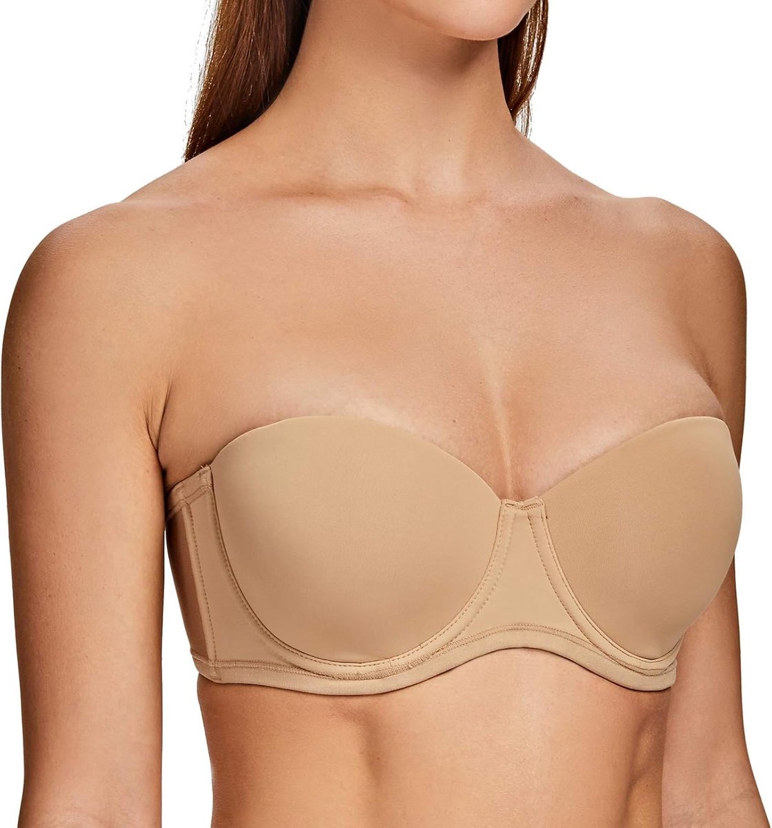 Dames Comfort Beugel Ongewatteerde Grote Borsten Strapless bh