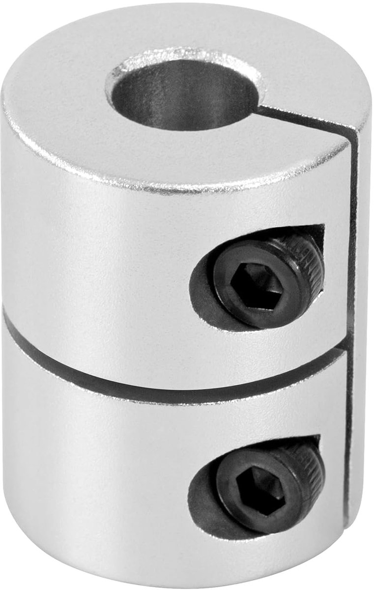 8 mm tot 8 mm, koppelingskoppeling, stijve aluminiumlegering scharniermotor 20 mm Dmr 25 mm lengte, voor 3D-printer, CNC-machine, doe-het-zelf model