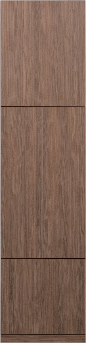WOOOD Build Smalle Opbergkast - Walnoot Fineer - Bruin - 215x54x41