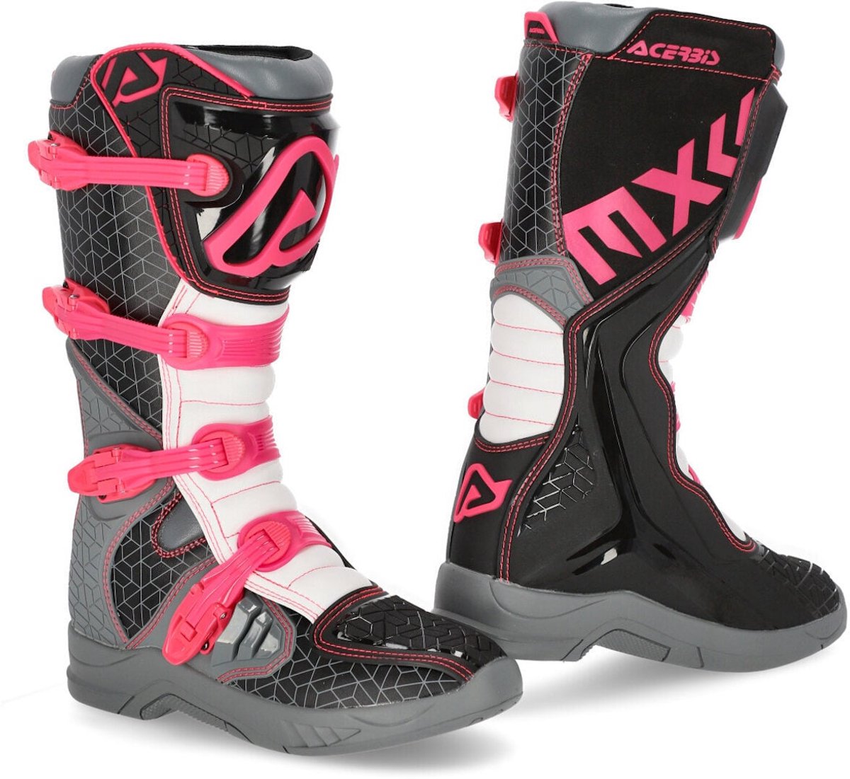 Acerbis X-Team Zwart Roze Crosslaarzen - Laars