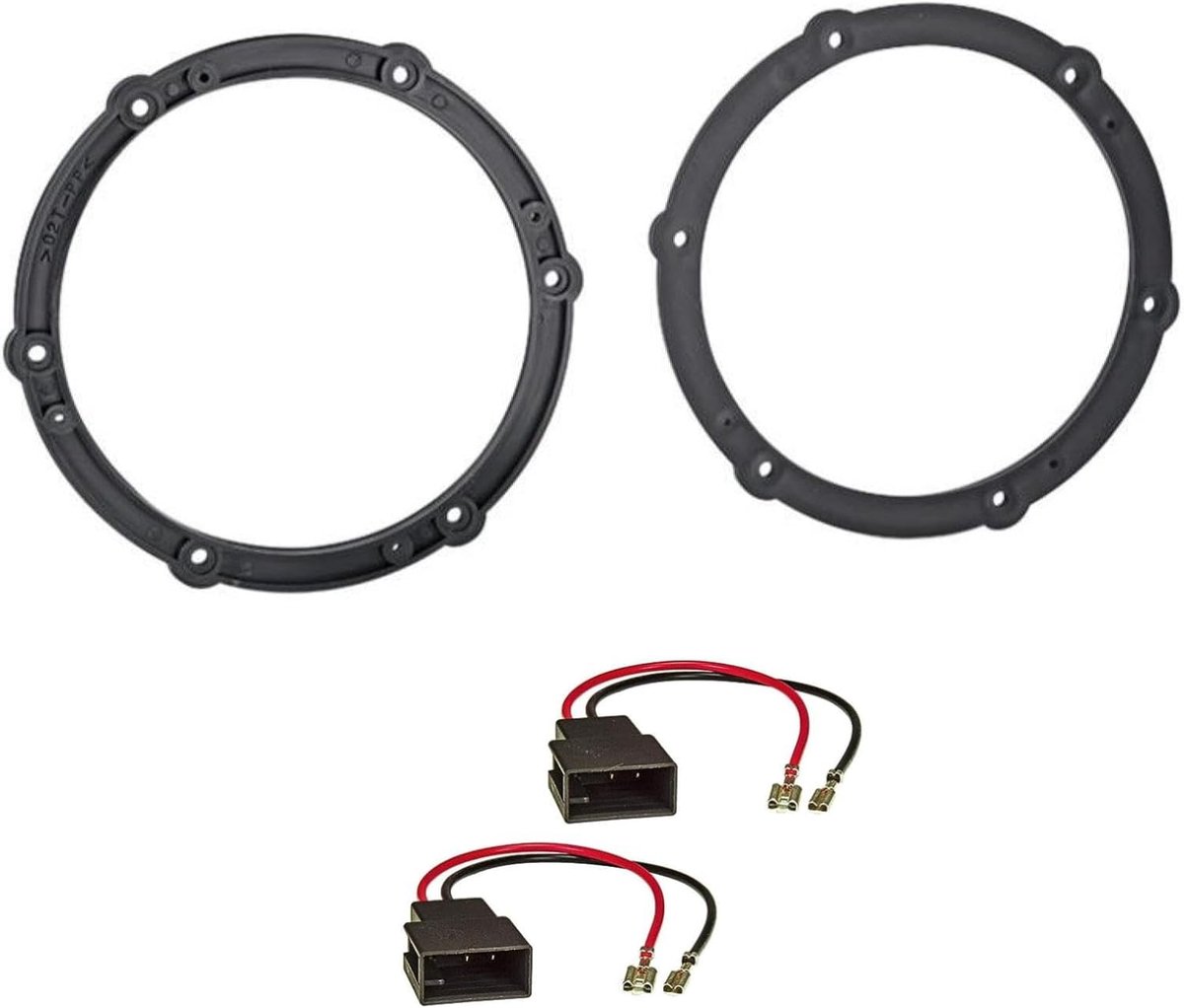 Speaker mounts adapter ringen 16,5 cm - voor Toyota Aygo, Citroen C1, Peugeot 107 - eenvoudige installatie - ShopVlot