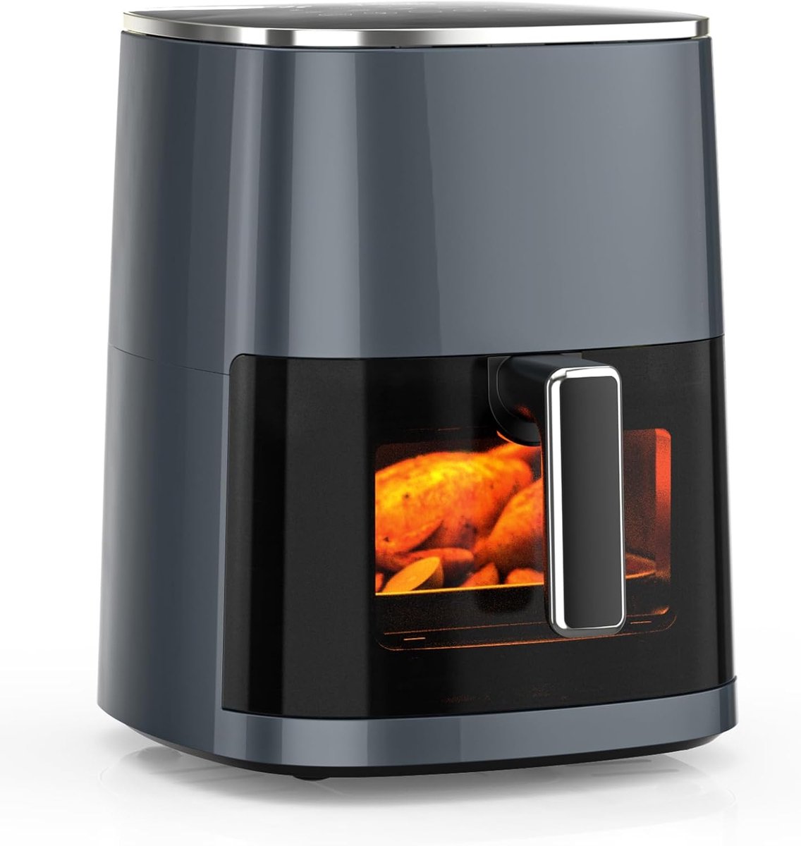 SnelShoppen - DUMOS Airfryer 6QT Heteluchtfriteuse Oven met Venster 12-in-1 voor Familie 400°F Snelle Lucht Crispy Technologie Bakken Roosteren Dehydr
