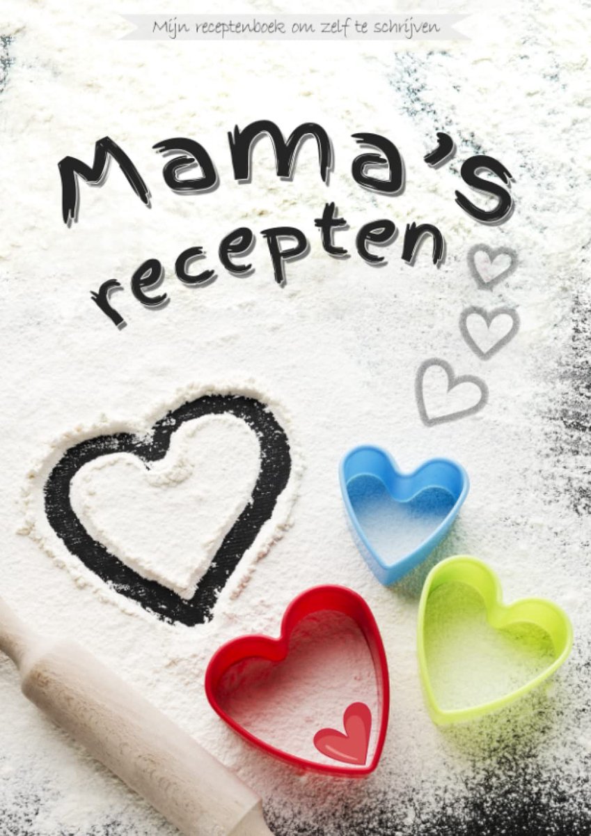 Receptenboek A4 formaat - nummering + overzicht - zelf schrijven - perfect voor familie recepten - ShopVlot