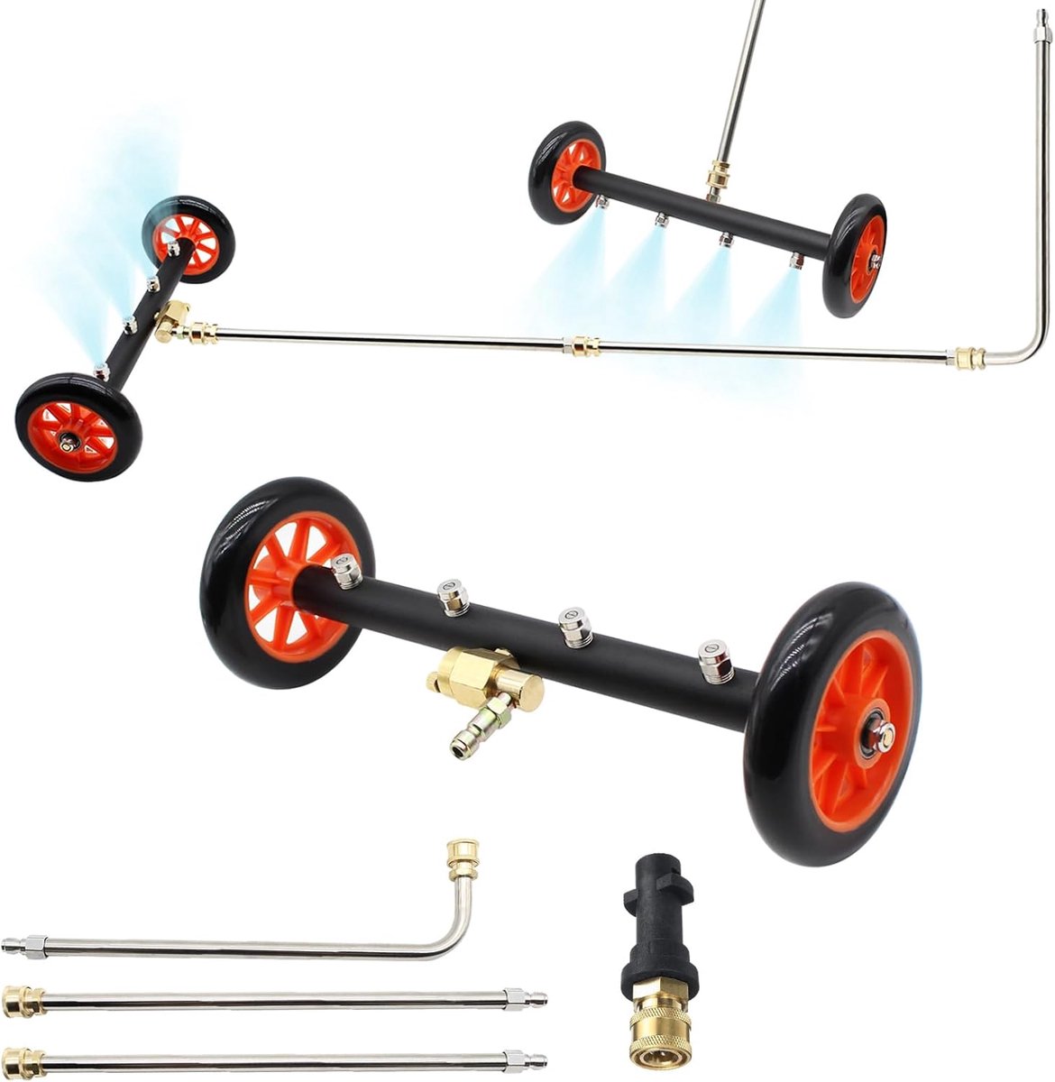 Hogedrukreiniger Onderstel - Multifunctioneel - 4000 PSI - Perfect voor voertuigen en vloeren - ShopVlot