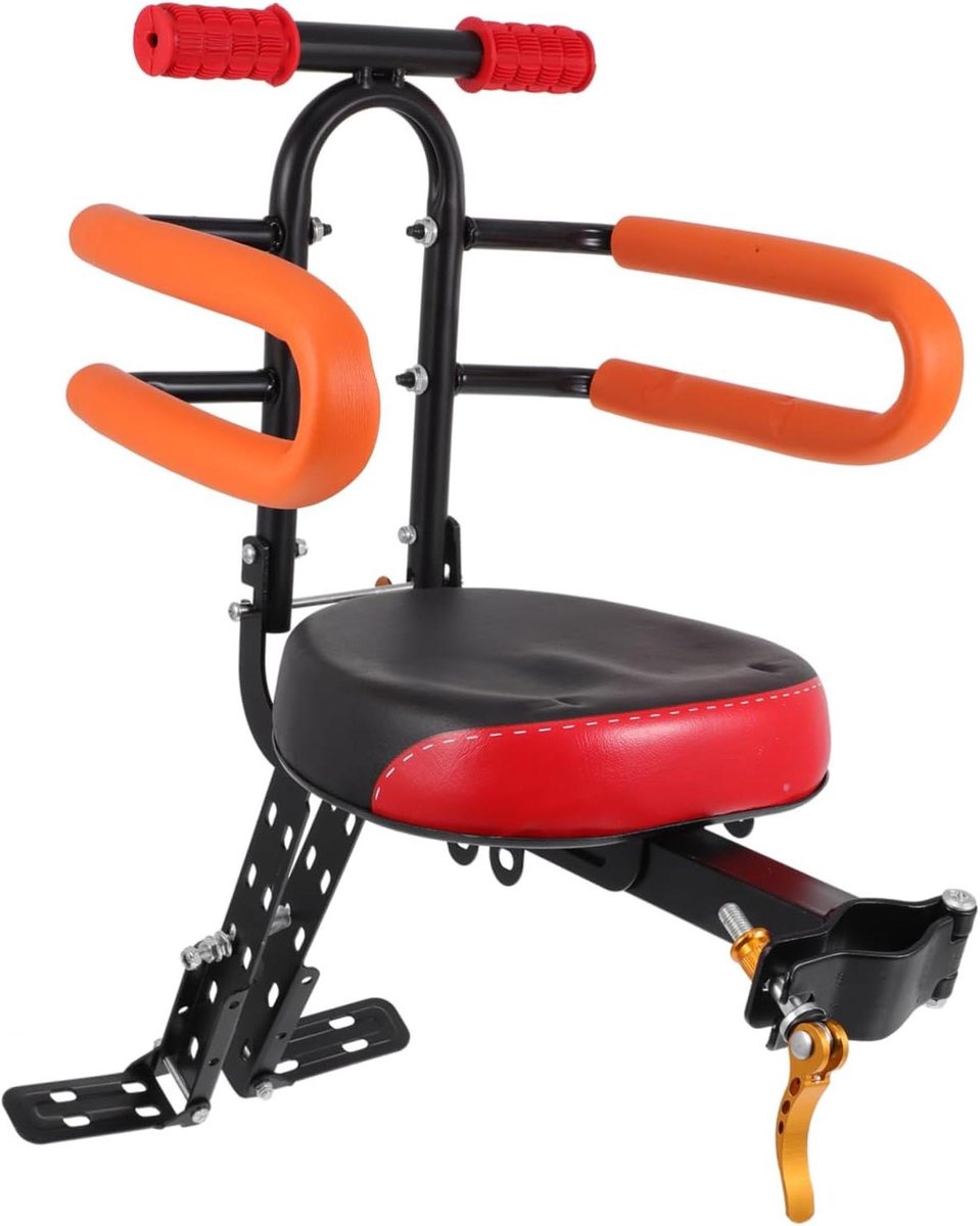 Kinderfietszitje - Fietsstoeltje Baby - Veilig Fietsen - Verstelbare Pedaalhoogte - 51x33CM - Assorti
