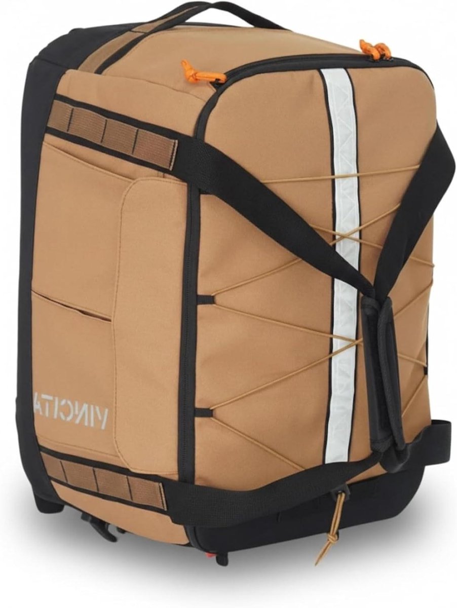 Vouwfiets Tas Combo - Rugzak Duffle Rack - Vouwfiets Reizen - Waterbestendig Ontwerp - 37L - Zwart Blauw Bruin
