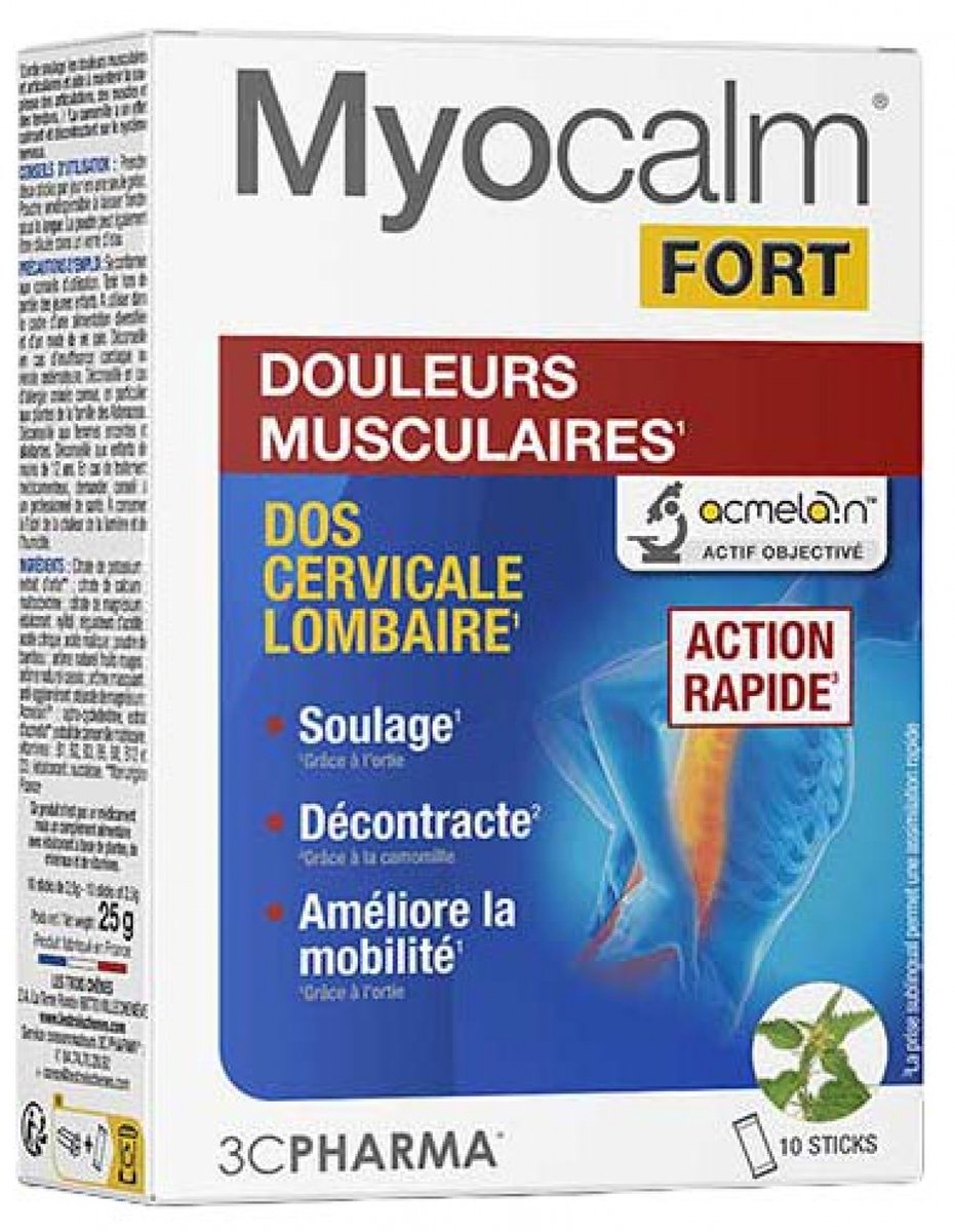 3C Pharma Myocalm Fort Spierpijn 10 Sticks