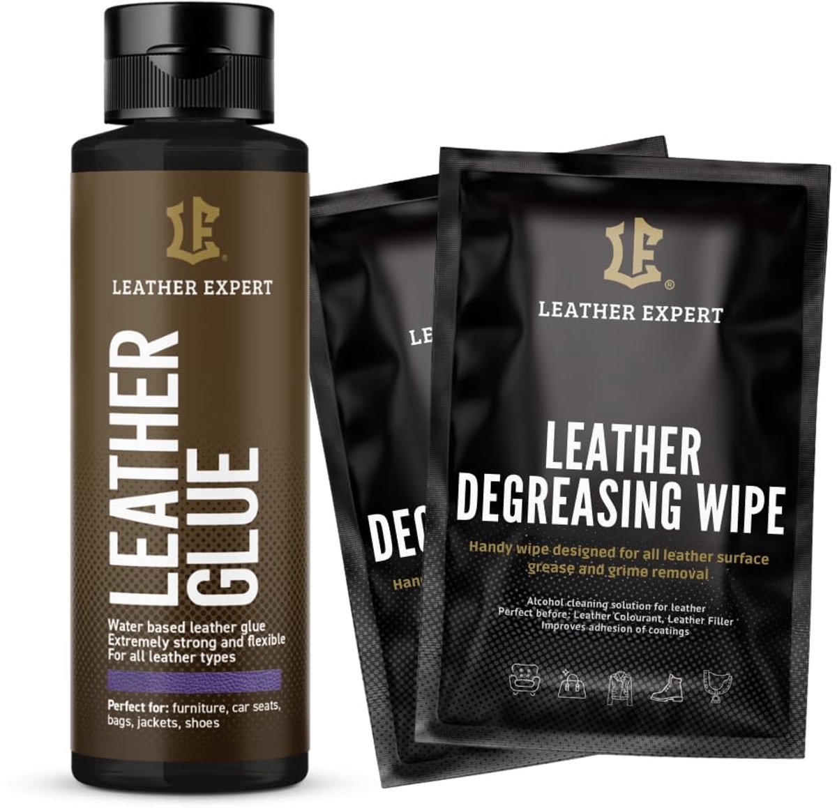 SnelShoppen - Extra Sterke Lijm voor Natuurleer - Lijm 50ml met Sterke Hechting - Lijm voor Leer voor Vakmensen, Schoenmakers en Kleermakers - Transpa