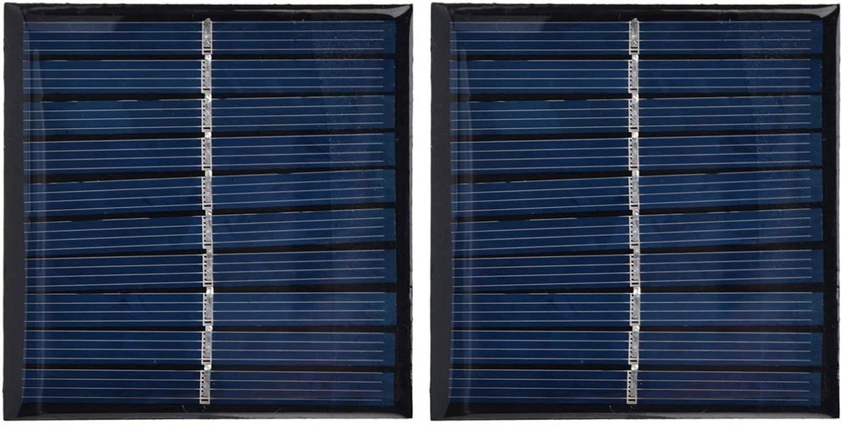 Mini Zonnepaneel - Zonnecel Panel - DIY Projecten - Hoge Conversie - 70x70mm - Zwart