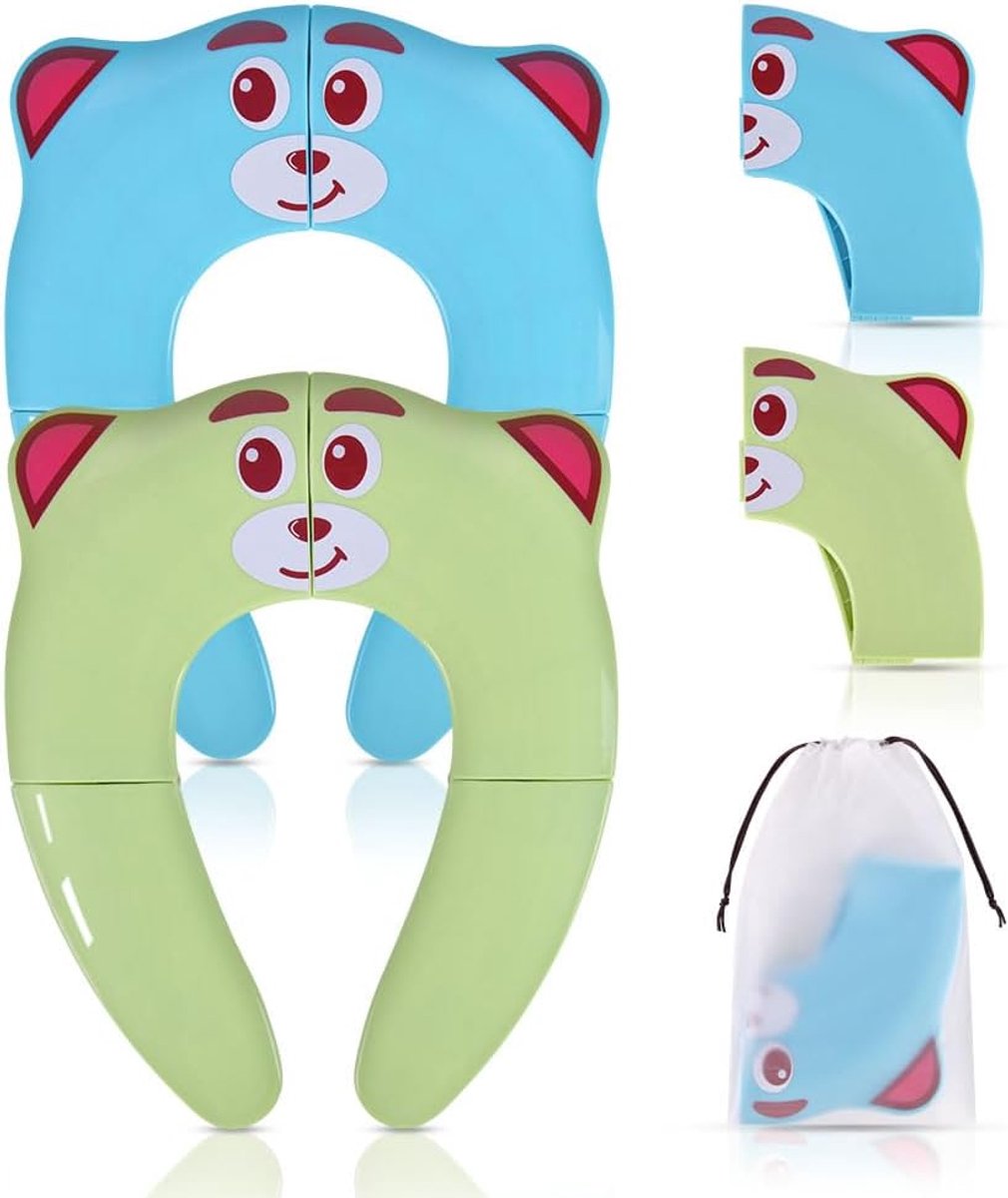 Opvouwbare Toiletbril, 2 Stukkens Reis-Toiletbril voor Kinderen