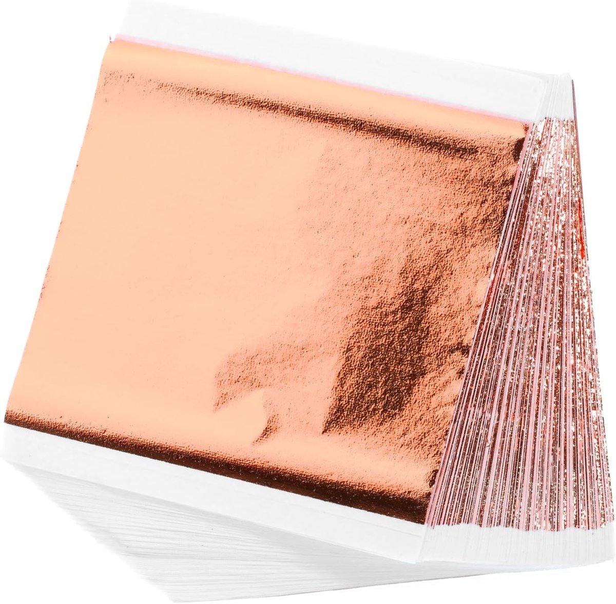 100 vellen koperbladeren, imitatie roségoud, acrylschilderen, bladeren, roségoud, om te knutselen, roségoudfolie om te knutselen, roségoudfolie voor nagels, vergulding, handwerk, kunstproject