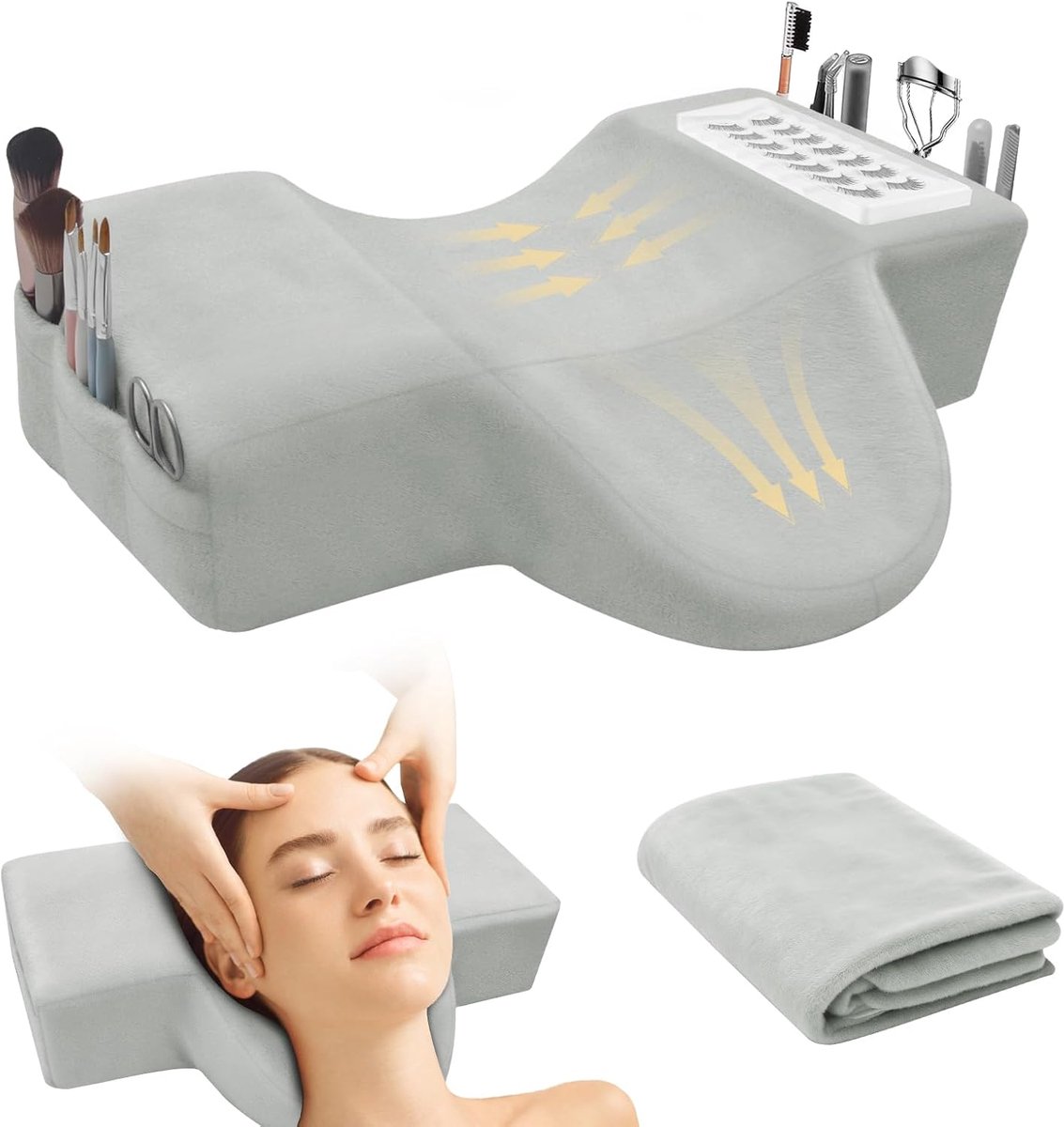 U-vormig wimperkussen, ergonomisch nekkussen U-vormig neksteunkussen