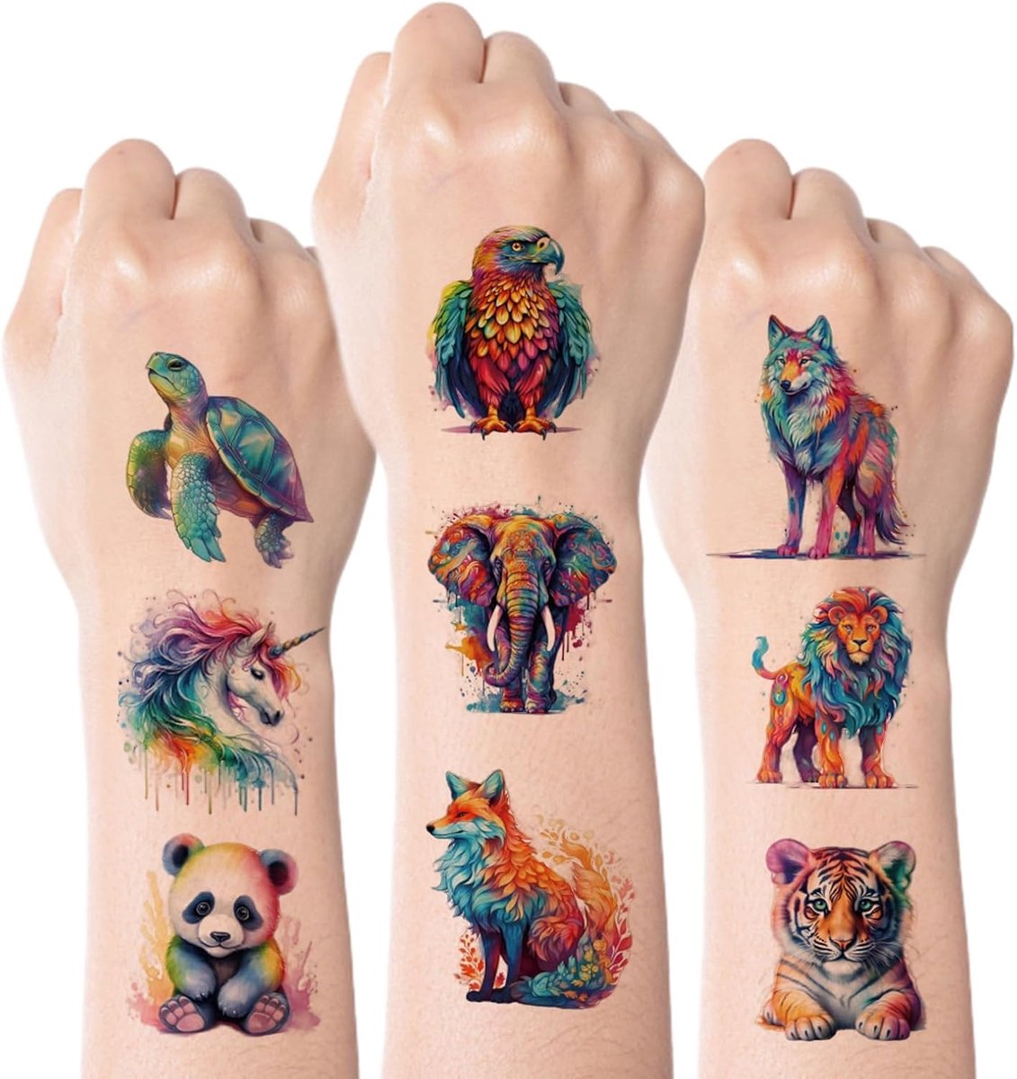 Tijdelijke Tattoos voor Kinderen - 60 Stijlen Tijdelijk voor Meisjes Jongens Lichaam Arm Schouder Tattoos Stickers, Verjaardagsfeest Decoraties