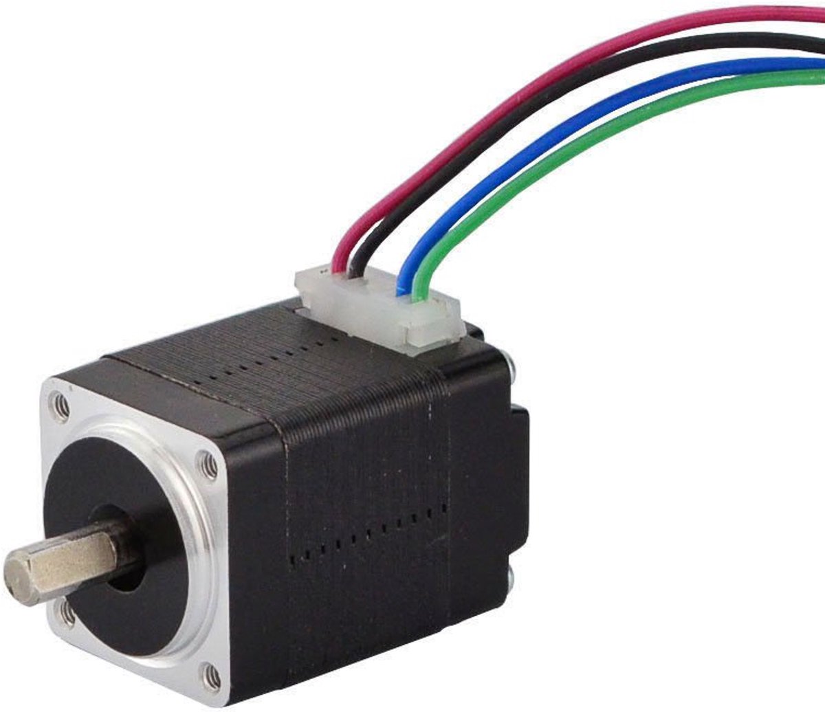Nema 8 stappenmotor bipolaire 1,8 graden 1,6 Ncm 0,2 A 20 x 28 mm | 4 draden, voor 3D-printer, CNC-machine