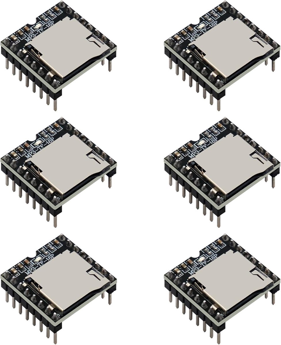 MP3-spelermodule, DFPlayer Master-module, audio-voicomodule, TF-kaart, U-disk board, compatibel met Arduino