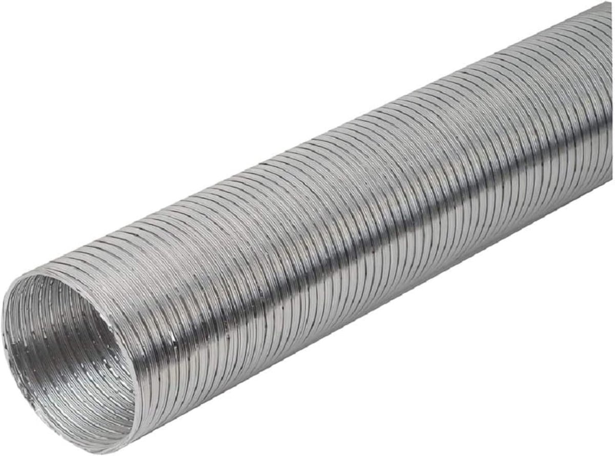 125 mm / 1,5 m aluminium flexibele slang - aluminium flexibele slang