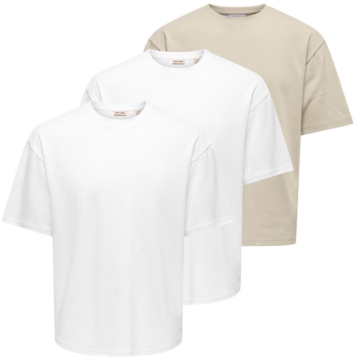 Only & Sons Heren t-shirt 3 pack Caspian