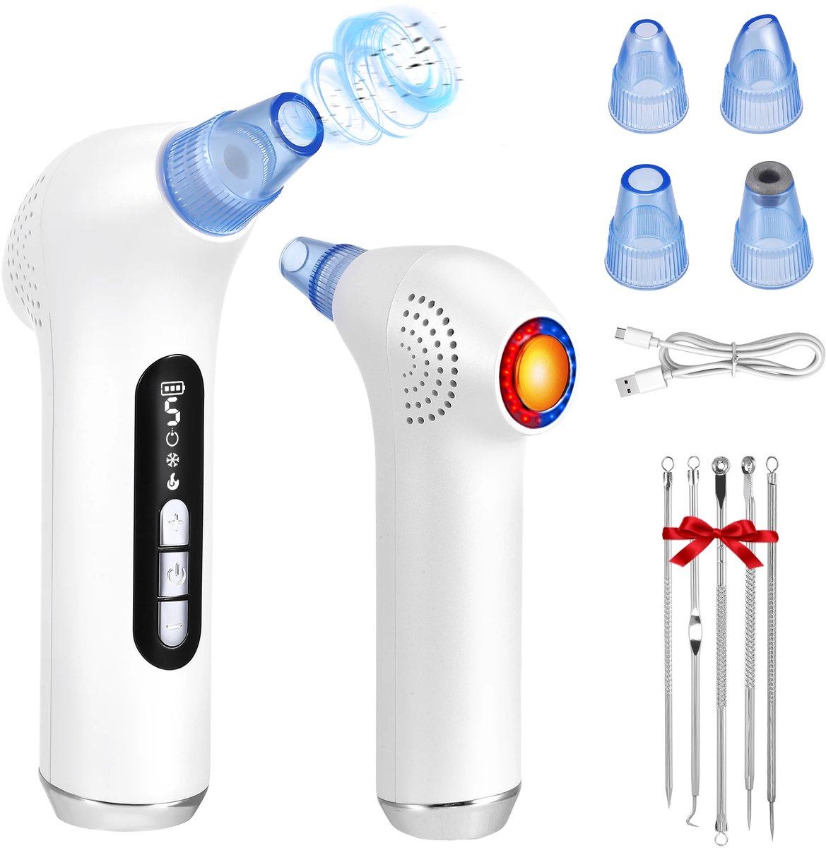 Billie & Loïs elektrische mee-eterverwijderaar - Blackhead remover - Poriënreiniger - Oplaadbaar - Compact - Eenvoudig te bedienen