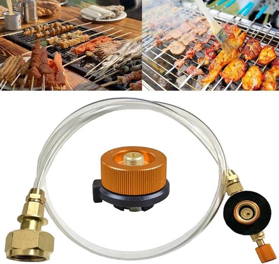 SnelShoppen - Propaan Adapter voor Camping, Gasfles Adapter, Gasvuladapter voor Campingfornuis, Geschikt voor Propaan en Butaan, Outdoor Koken, Inclus — afbeelding 4