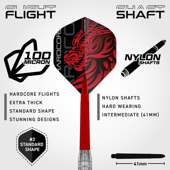 Red Dragon Jonny Clayton Brass Signature Edition - Dartpijlen van Red Dragon — afbeelding 3
