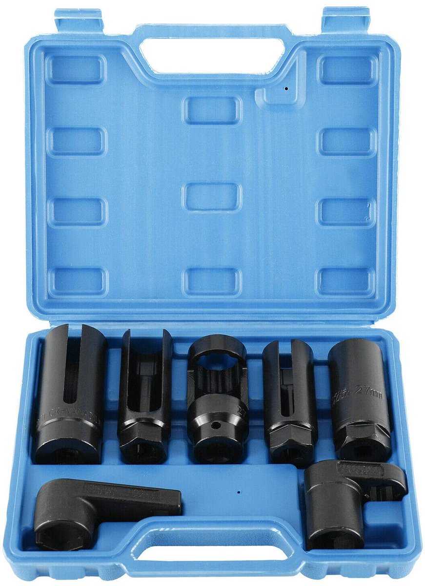 Lambdasonde, zuurstofsensor, dopsleutel, gereedschapsset, 7 stuks