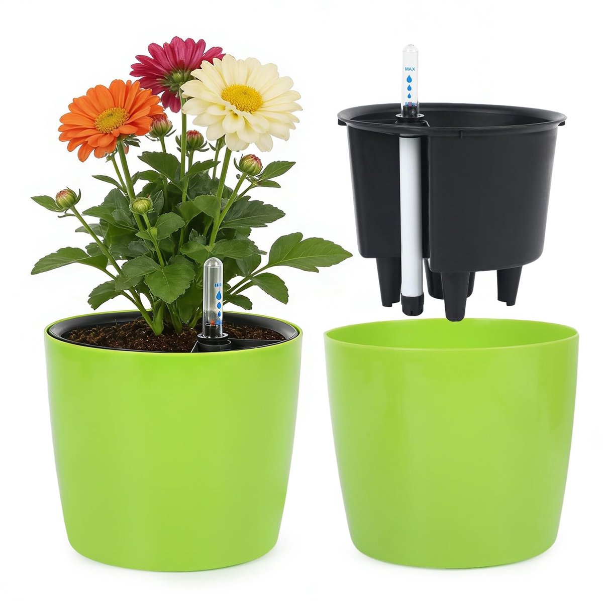 Omgoods - Zelfbewaterende Pot Voor Kamerplanten - 18 cm Orchideeënpot