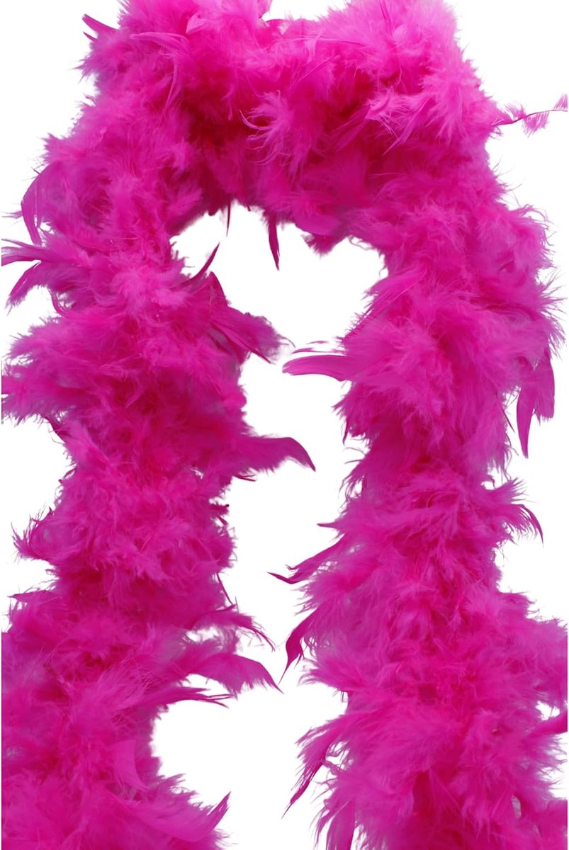 FLOOR - Neonveren Boa – premium kwaliteit – fluorescerende accessoires – feest – kostuum – 1,80 m – neonroze