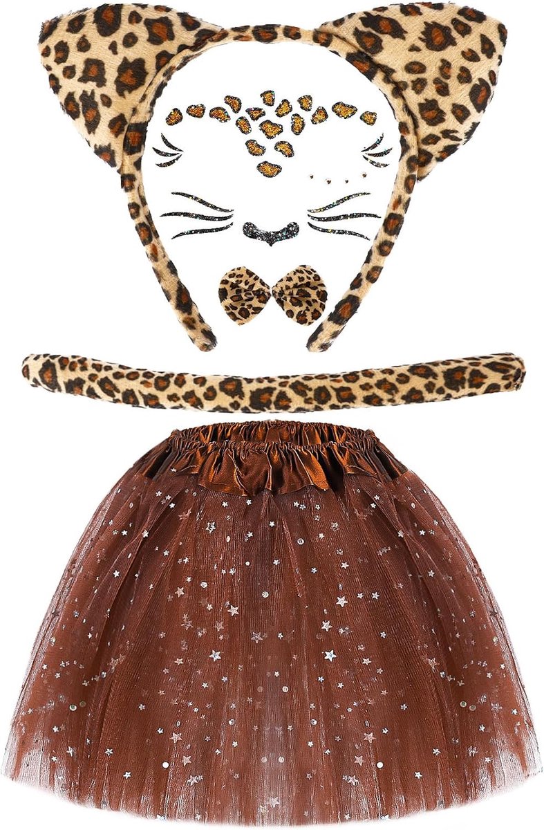 Kostuum dier meisjes, eenhoorn, kat, varken, Dalmatiër, puppy, hond, luipaard, bunny, lieveheersbeestje, carnavalskostuum kinderen, voor Halloween, carnaval, verjaardag, feest