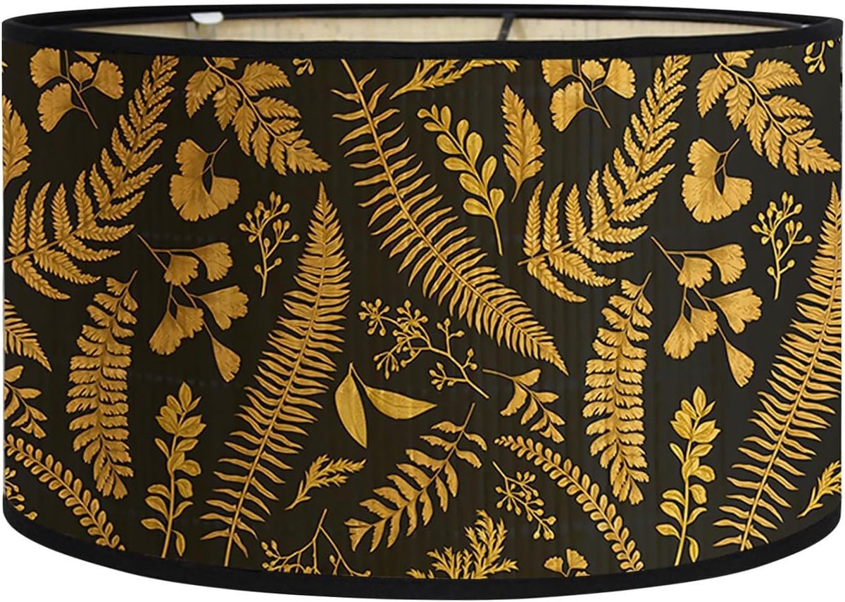 lampenkap, lampenkap, trommel-lampenkap 30 x 30 x 20 cm, lampenkap voor tafellamp, nachtkastje, handgemaakte lampenkap retro voor E27-houder, tafellampen, staande lampen