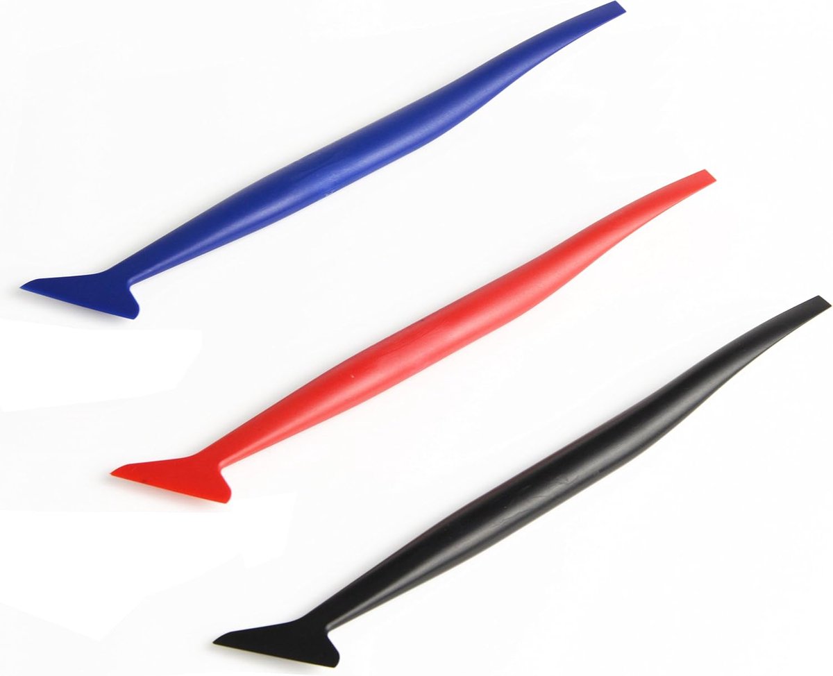 vinyl wrapping tool,Gap-gereedschap, Minirakelset, 3 soorten hardheid, voor carwrapping-folie, meubelstickers, raamfolie, getinte folie, plakfolie, behang