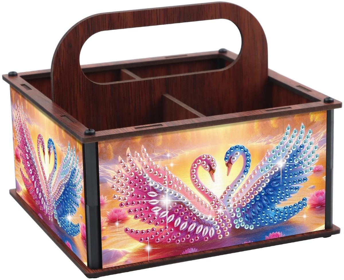 Omgoods - Draagbare Opbergdoos voor Diamant Schilderen - Organizer met Handvat