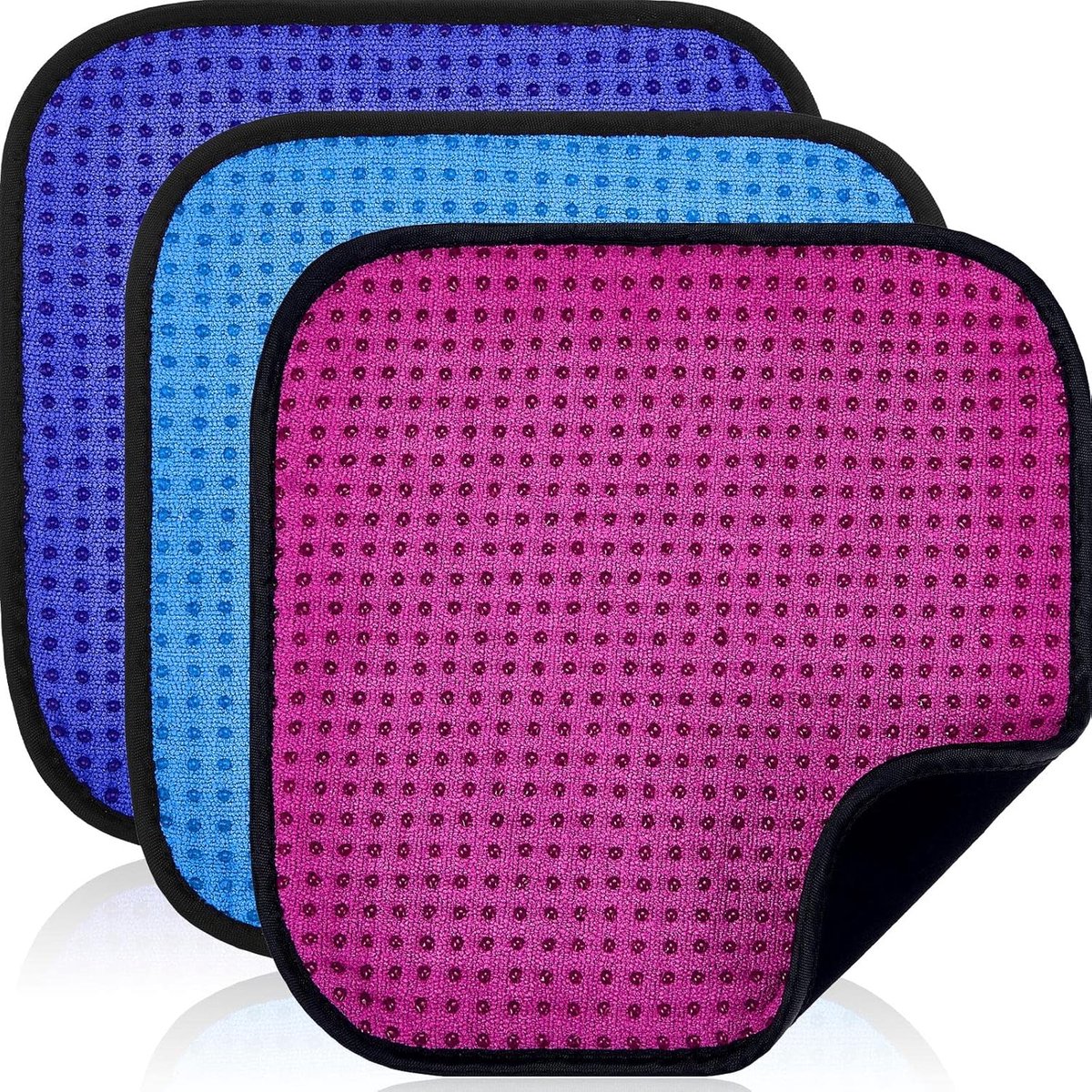 Bowlingbal-handdoek, Shammy Pad, 20 x 20 cm, gemakkelijk schoon te maken, bowlingballen reinigen van vuil en olie, 3 stuks