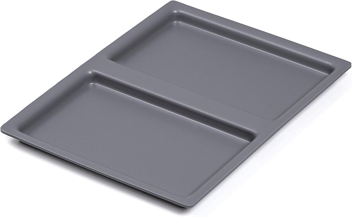 SnelShoppen - Deksel voor 13.5 liter afvalemmer, aluminium grijs, 281 x 207 x 16 mm, robuust en makkelijk schoon te maken, perfect voor keuken en tuin